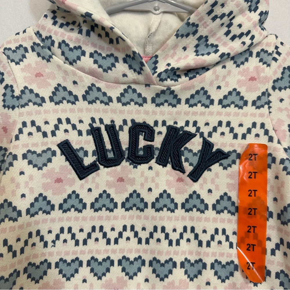 Lucky Brand Girls Hoodie Sweatshirt size 2T - Picture 2 of 6
